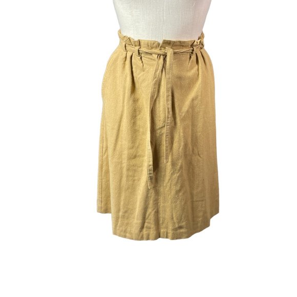 Valentino Miss V Vintage 70s Tan Midi Skirt size 36 - Picture 1 of 6